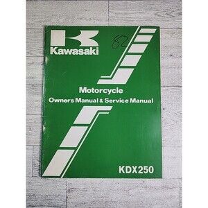 Kawasaki KDX250 1982 Factory Genuine Service Owner's Manual B3 OEM 99920-1215-01